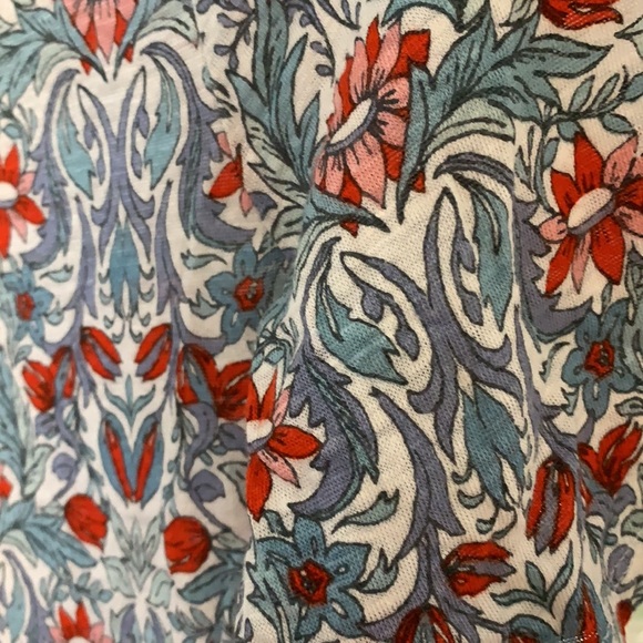 Loft || Blue and Red Dress Shirt || XS - Picture 3 of 5